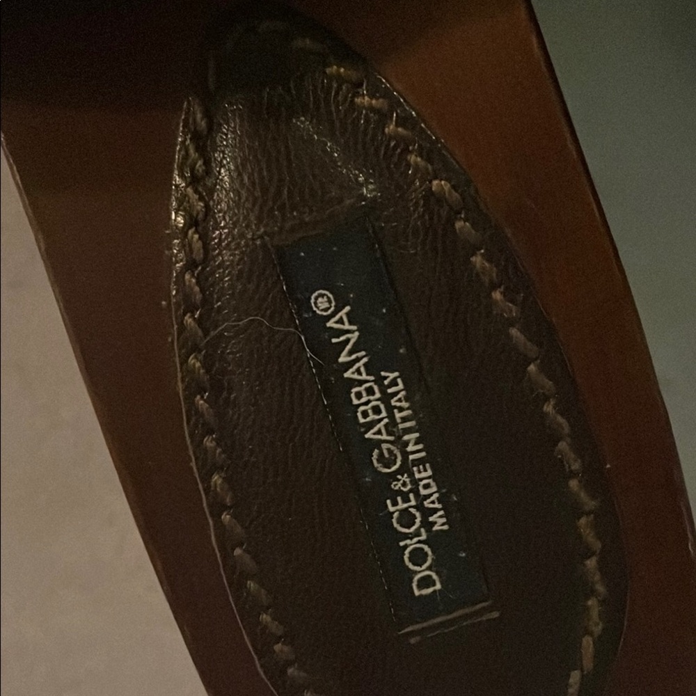Dolce & Gabbana Brown Mules with Leopard Print - Picture 4 of 6